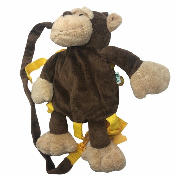 Animal Planet monkey plush backpack toddler safety harness 14" stuffed animal - Picture 2 of 6